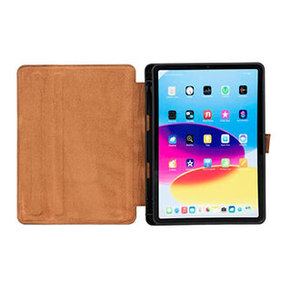 Solo Pelle Leder Hülle geeignet für Apple iPad Pro 10.2 9.Generation. Unterstützt Pencil 2 "Stage" - Vintage Braun