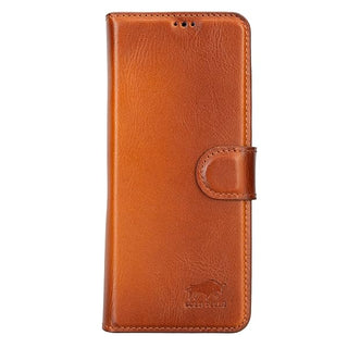 Solo Pelle Lederhülle kompatibel Samsung Galaxy Z Fold 5 5G Hülle - Cognac Braun