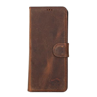 Solo Pelle Lederhülle kompatibel Samsung Galaxy Z Fold 5 5G Hülle - Cognac Braun