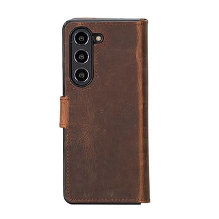 Solo Pelle Lederhülle kompatibel Samsung Galaxy Z Fold 5 5G Hülle - Cognac Braun