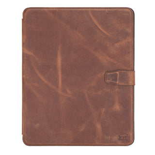 Solo Pelle Leder Hülle geeignet für Apple iPad Pro 11 I passend für 2. 3. 4. Generation  " Harvard "  - Vintage Braun