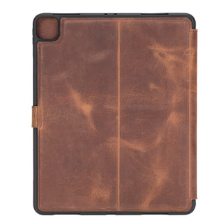 Solo Pelle Leder Hülle geeignet für Apple iPad Pro 11 I passend für 2. 3. 4. Generation  " Harvard "  - Vintage Braun