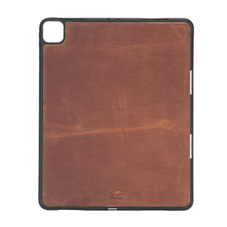 Solo Pelle Leder Hülle geeignet für Apple iPad Pro 11 I passend für 2. 3. 4. Generation  " Harvard "  - Vintage Braun