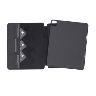 Harvard abnehmbare Lederhülle für das iPad Pro 12.9" (5 & 6 Gen.) in Schwarz