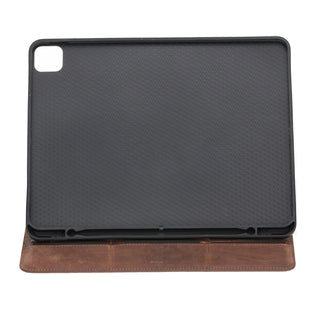 Solo Pelle Leder Hülle geeignet für Apple iPad Pro 11 I passend für 2. 3. 4. Generation  " Harvard "  - Vintage Braun