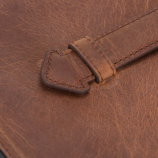 Solo Pelle Leder Hülle geeignet für Apple iPad Pro 11 I passend für 2. 3. 4. Generation "Stanford" - Vintage Braun