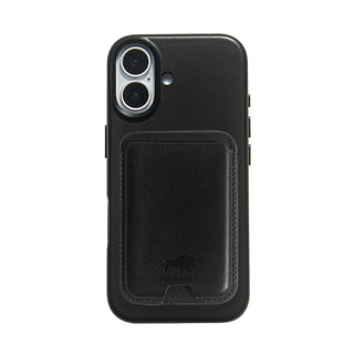 Solo Pelle Lederhülle für das iPhone 17 in 6.3 Zoll Princeton Case Schwarz + Kartenetui Leder Hülle Ledertasche Backcover aus echtem Leder geeignet für MagSafe Zubehör