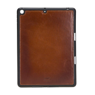 Solo Pelle magnetische abnehmbare Hülle für Apple iPad 10,2 Zoll 2019 7.Generation Hülle Leder - Cognac Braun