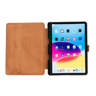 Solo Pelle Leder Hülle geeignet für Apple iPad Pro 10.2 I passend für die 9.Generation. Unterstützt Pencil 2 Model: Stage (Cognac Braun)