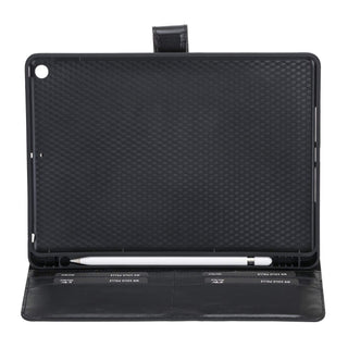 Solo Pelle magnetische abnehmbare Hülle für Apple iPad 10,2 Zoll 2019 7.Generation Hülle Leder - Cognac Braun