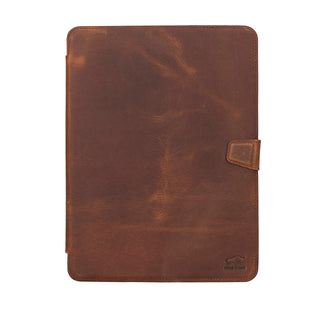 Solo Pelle Leder Hülle geeignet für Apple iPad Pro 10.2 I passend für die 9.Generation. Unterstützt Pencil 2 Model: Stage (Cognac Braun)