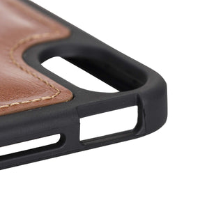 Solo Pelle Hülle geeignet für Apple iPad Air 5 in 10.9 (4 + 5 Generation) Echtleder Case aus echtem Leder. Unterstützt Pencil inkl. Ledergriff (Cognac Braun Burned)