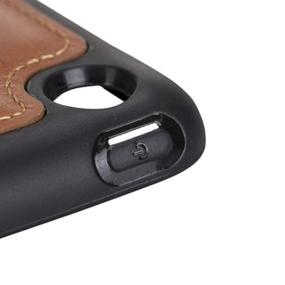Solo Pelle Hülle geeignet für Apple iPad 10.2 (7 + 8 Generation) Echtleder Case aus echtem Leder. Unterstützt Pencil inkl. Ledergriff (Cognac Braun Burned)