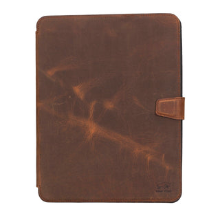 Solo Pelle Leder Hülle geeignet für Apple iPad Pro 11 I passend für 2. 3. 4. Generation "Stage"  - Cognac Braun