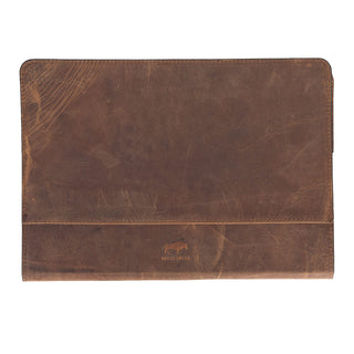Solo Pelle MacBook Pro 14 Zoll (2021-2024) Ledertasche Case Hülle Münich - Cognac Braun