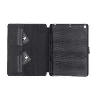 Solo Pelle magnetische abnehmbare Hülle für Apple iPad 10,2 Zoll 2019 7.Generation Hülle Leder - Cognac Braun