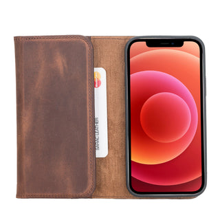 Santa iPhone 12 Pro Leather Detachable Wallet Case