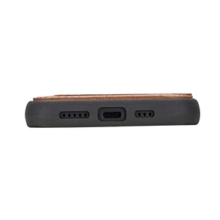 Solo Pelle Lederhülle für das iPhone 14 in 6.1 Zoll Case Leder Hülle Ledertasche Backcover aus echtem Leder mit Standfunktion Stanford Base (Cognac Braun)