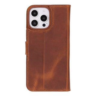 Solo Pelle Lederhülle kompatibel für iPhone 16 Pro Max in 6.7 Zoll abnehmbare Hülle (2in1) inkl. Kartenfächer geeignet für MagSafe Zubehör