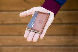 Solo Pelle Kartenetui | Kreditkartenetui | Leder Geldbörse Slim Wallet Portmonee | Geldbeutel mit RFID Schutz für bis zu 11 Karten Model: Mech