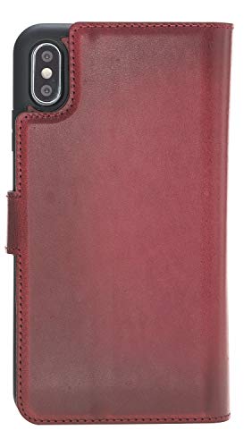 Solo Pelle iPhone XS Max abnehmbare Lederhülle inkl. 12 Kartenfächer für das original iPhone XS Max magnetische Hülle