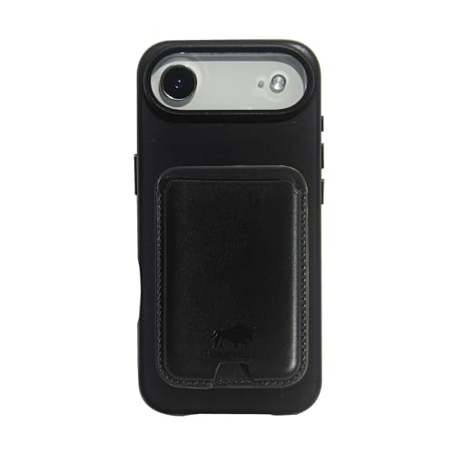 Solo Pelle Lederhülle für das iPhone 17 Air in 6.5 Zoll Princeton Schwarz + Kartenetui Case Leder Hülle Ledertasche Backcover aus echtem Leder geeignet für MagSafe Zubehör Lifestyle