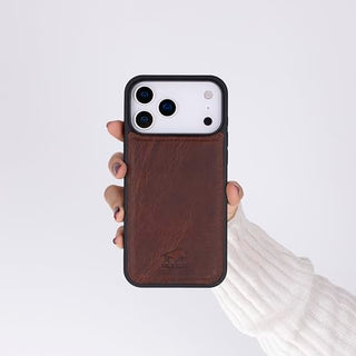 Solo Pelle Lederhülle für das iPhone Pro in 6.3 Zoll Stanford Case Leder Hülle Ledertasche Backcover aus echtem Leder geeignet für MagSafe Zubehör
