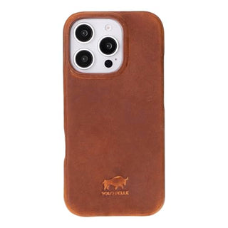 Solo Pelle Lederhülle für das iPhone 16 Pro in 6.3 Zoll Princeton Case Leder Hülle Ledertasche Backcover aus echtem Leder geeignet für MagSafe Zubehör