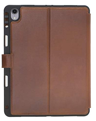 Solo Pelle magnetische abnehmbare Hülle Harvard geeignet für Apple iPad Pro 11 Zoll 2018 Hülle Leder Case aus echtem Leder. Unterstützt Pencil 2 und magnetisches Laden.