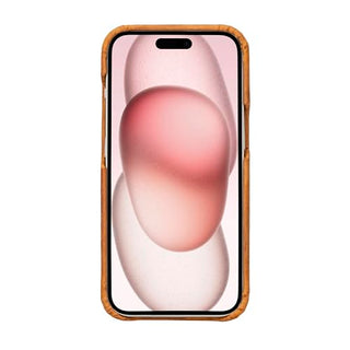 Solo Pelle Lederhülle für das iPhone 15 in 6.1 Zoll Princeton Case Leder Hülle Ledertasche Backcover aus echtem Leder