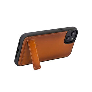Solo Pelle Lederhülle für das iPhone 14 Pro Max in 6.7 Zoll Case Leder Hülle Ledertasche Backcover aus echtem Leder mit Standfunktion Stanford Base