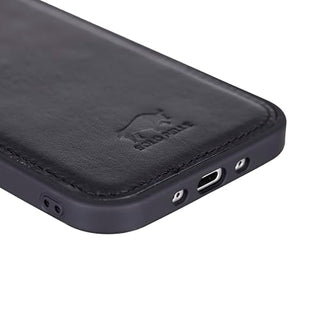 Solo Pelle Lederhülle für das iPhone Air in 6.5 Zoll Schwarz Stanford Case Leder Hülle Ledertasche Backcover aus echtem Leder geeignet für MagSafe Zubehör