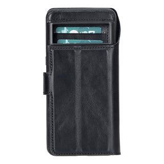Solo Pelle Lederhülle für das Google Pixel 8 Pro Hülle Leder [Standfunktion] [Kartenfächer] [RFID Schutz] magnetisch abnehmbar 2in1 Handyhülle Lederhülle