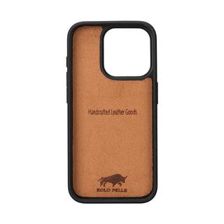 Solo Pelle Lederhülle für das iPhone 15 Pro in 6.1 Zoll Stanford Case Leder Hülle Ledertasche Backcover aus echtem Leder