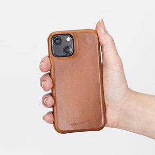 Solo Pelle Lederhülle für das Apple iPhone 13 Mini in 5.4 Zoll Princeton Case Leder Hülle Ledertasche Backcover aus echtem Leder