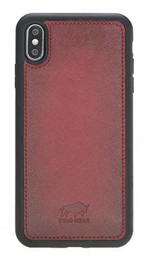 Solo Pelle iPhone XS Max abnehmbare Lederhülle inkl. 12 Kartenfächer für das original iPhone XS Max magnetische Hülle
