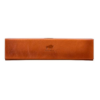 Solo Pelle Faltbares Brillenetui aus echtem Leder, tragbare Brillenbox zum falten, Brillen Etui mit Magnetverschluss Sonnenbrillenetui für Herren Damen Kinder