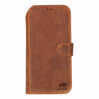 Solo Pelle Camel Braun Lederhülle kompatibel für iPhone 17 Pro Max in 6.9 Zoll abnehmbare Hülle (2in1) inkl. Kartenfächer geeignet für MagSafe Zubehör