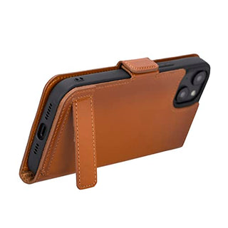 Solo Pelle aufklappbare Lederhülle kompatibel für iPhone 14 Plus in 6.7 Zoll inkl. 1 Kartenfach für das original Apple iPhone 14 Plus in 6.7 Zoll