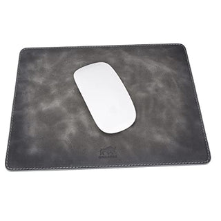 Solo Pelle - Hochwertiges Leder Mousepad 26x20 cm - Mauspad aus echtem Leder - Unterlage für Computermaus - Leather Pad - Handarbeit Made in Europa