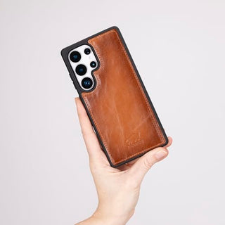 Solo Pelle Lederhülle für das Samsung Galaxy S25 Ultra Hülle aus echtem Leder, Model: Stanford