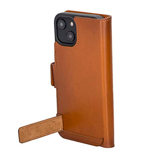 Solo Pelle aufklappbare Lederhülle kompatibel für iPhone 14 in 6.1 Zoll inkl. 1 Kartenfach für das original Apple iPhone 14