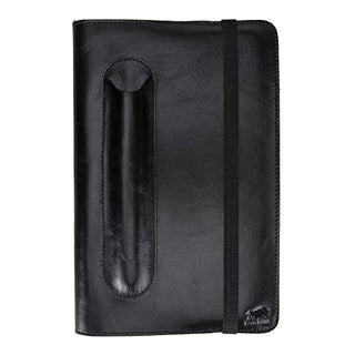 A5 Notizbuch Leder - Nachfüllbares Reisetagebuch aus Handgefertigtem Echtleder - Perfekt als Tagebuch, Notebook, Skizzenbuch oder Lebensplaner - Leather Journal mit Blanko Papier -DIN A5-22x15cm