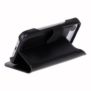 Solo Pelle Schwarz Lederhülle kompatibel für iPhone Air in 6.5 Zoll abnehmbare Hülle (2in1) inkl. Kartenfächer geeignet für MagSafe Zubehör