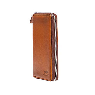Solo Pelle Universal Wallet passend für Apple iPhone 17 und iPhone 12 + 13 und Geräte bis 7,1 Zoll Reiseetui I Geldbörse aus echtem Leder Maß: 8,8cm x 18cm x 2,3cm