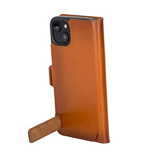Solo Pelle aufklappbare Lederhülle kompatibel für iPhone 14 Plus in 6.7 Zoll inkl. 1 Kartenfach für das original Apple iPhone 14 Plus in 6.7 Zoll