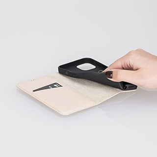 Solo Pelle aufklappbare Lederhülle kompatibel für iPhone 13 Mini in 5.4 Zoll inkl. 1 Kartenfach für das original Apple iPhone 13 Mini