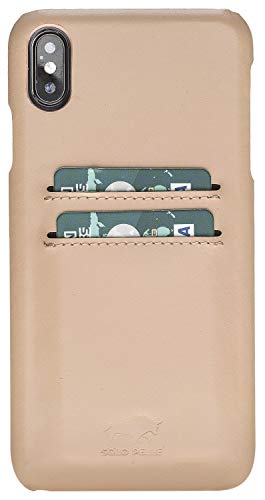 Solo Pelle iPhone XS Max Case Lederhülle Ledertasche Backcover Slimfit