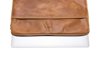 Solo Pelle Ledertasche für das Apple MacBook Pro 15 Zoll / 16 Zoll Lederhülle Case Hülle Tasche aus echtem Leder