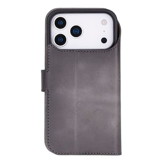 Solo Pelle Lederhülle kompatibel für iPhone 17 Pro in 6.3 Zoll abnehmbare Hülle (2in1) inkl. Kartenfächer geeignet für MagSafe Zubehör